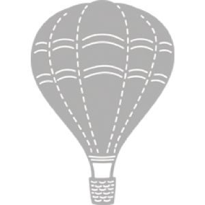 Stanzschablone: Hot Air Balloon
