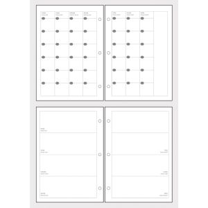 Monthly/weekly overview, A5,FSC MixCred