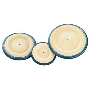 Holzrad mit Gummiring, 120mm ø