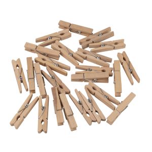 Wooden clothes pegs, 4,5 cm