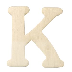 Wooden letters, 4 cm