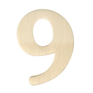 Wooden numbers, 4 cm