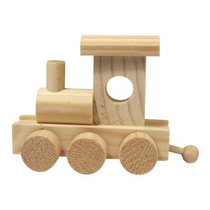 Wooden train, 10x4,5x7 cm