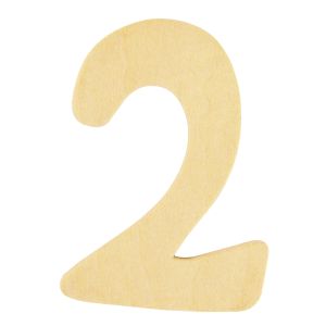 Chiffre en bois FSC Mix Credit,6cm ø