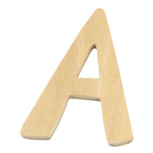 Wooden letter A, FSC Mix Credit, 6cm ø