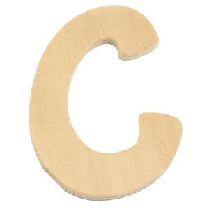 Wooden letter C, FSC Mix Credit, 6cm ø