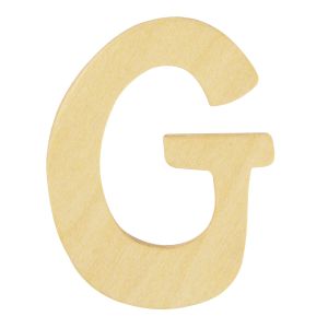 Wooden letter G, FSC Mix Credit, 6cm ø