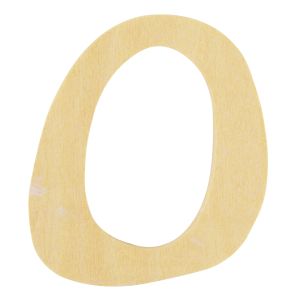 Wooden letter O, FSC Mix Credit, 6cm ø