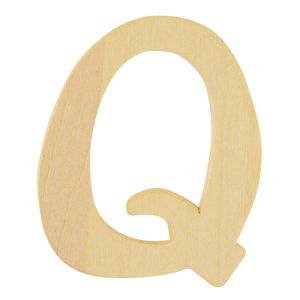 Lettre en bois Q FSC Mix Credit, 6cm ø