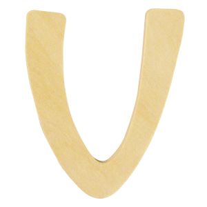 Lettre en bois V,FSC Mix Credit, 6cm ø