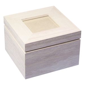 Holz- Box mit Fotodeckel FSC Mix Credit