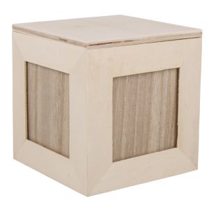 Wooden picture cube FSC Mix Credit