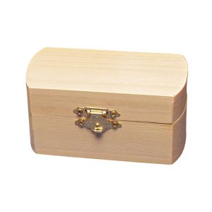 Wooden casket half oval FSC Mix Credit