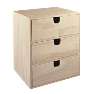 Petite commode en bois FSC Mix Credit