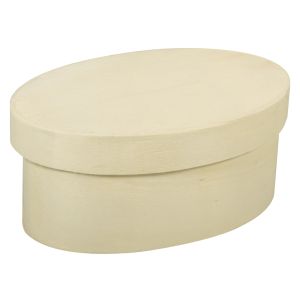 Wooden chip box oval, FSC Mix Credit