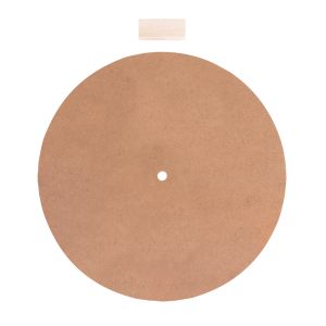 MDF panel with hole ø 1.1cm, 30cm ø