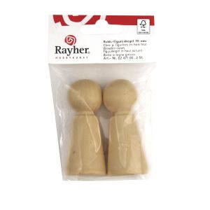 Cône pour figurines bois brut, FSC 100%
