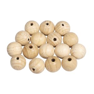 Rohholzkugeln FSC 100%,gebohrt, 12mm ø
