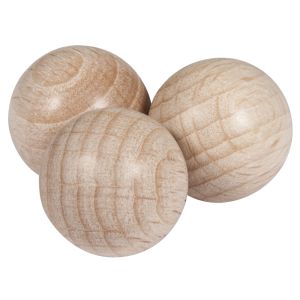 Boules en bois brut, non percées, ø15mm