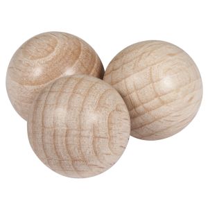 Raw-wood balls, undrilled, 15mm ø