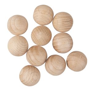 Boules en bois brut, non percées, ø20mm