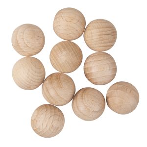 Raw-wood balls, undrilled, 20mm ø