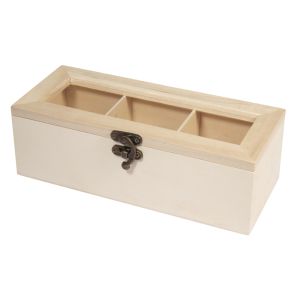 Wooden tea box FSC Mix Credit