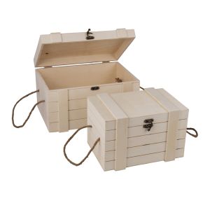 Set f wooden boxes, FSC Mix Credit