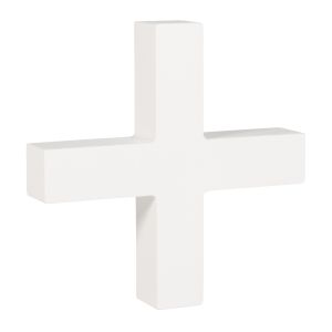 MDF - symbol  +  , white