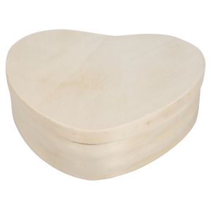 Wooden chip boxes heart shape, FSC Mix C