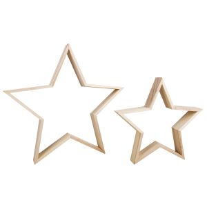 Holz Rahmen Set Stern, FSC Mix Credit