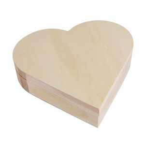 Wooden box Heart, FSC Mix Credit
