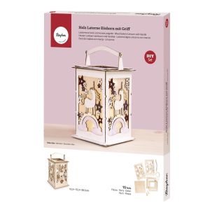 Lanterne en bois Licorne, FSC Mix Credit