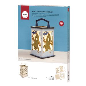 Lanterne en bois Fusée, FSC Mix Credit