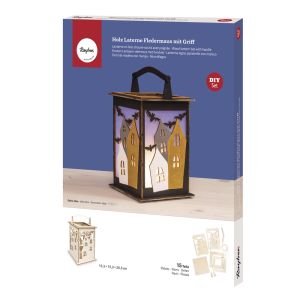 Holz Laterne Fledermaus, FSC Mix Credit