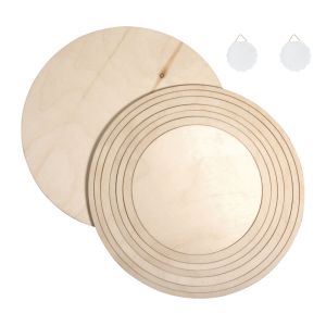 Wood.plates/rings set, FSC Mix Credit