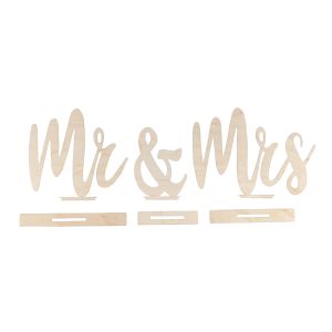 Wooden motifs Mr&Mrs , FSC Mix Credit