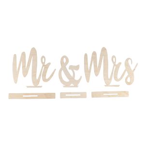 Wooden motifs  Mr&Mrs , FSC Mix Credit