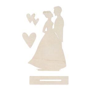 Wooden motif Bridal couple, FSCMixCred