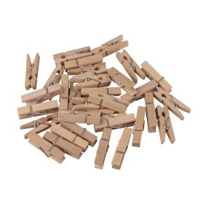 Wooden clothes pegs