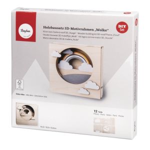 Wood kit 3D motif frames, FSC Mix Credit