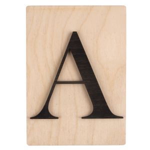 Wooden letter A, FSC Mix Credit