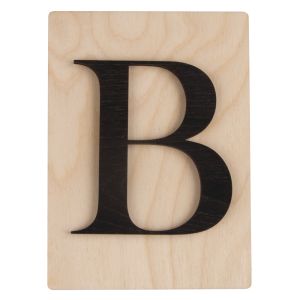 Wooden letter B, FSC Mix Credit