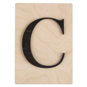 Wooden letter C, FSC Mix Credit
