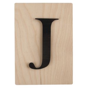 Wooden letter J, FSC Mix Credit
