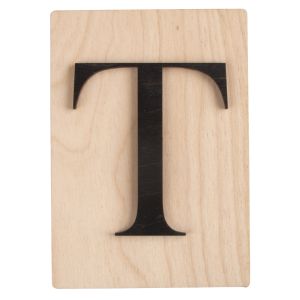 Wooden letter T, FSC Mix Credit