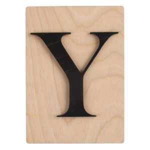 Holz Buchstabe Y, FSC Mix Credit