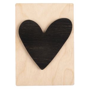 Wooden motif Heart, FSC Mix Credit