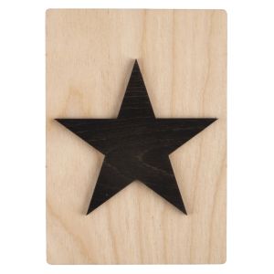 Wooden motif Star, FSC Mix Credit
