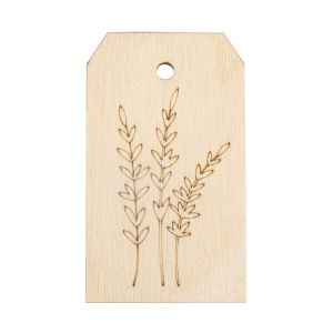 Wood tag Lavender, FSC Mix Credit